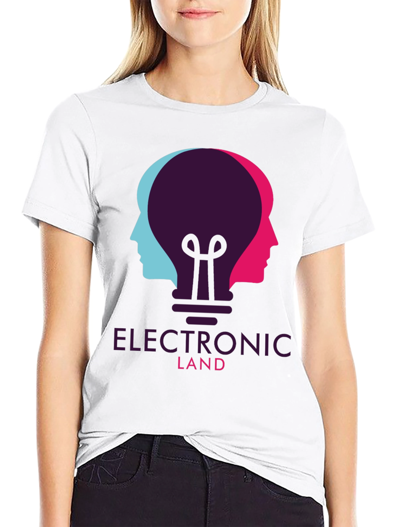 Electronic Land Graphic T-Shirt - Unisex Creative Design