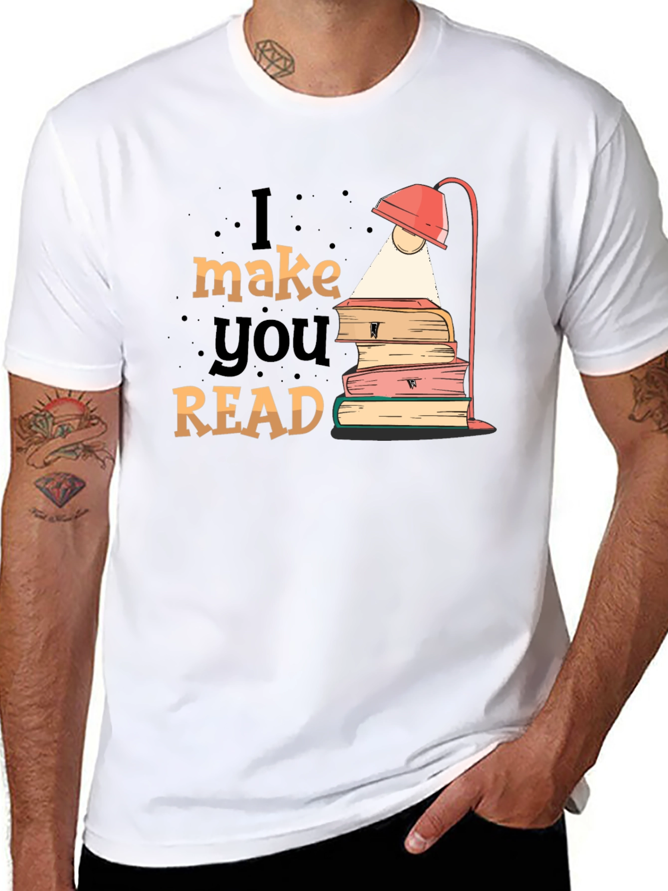 I Make You Read T-Shirt Black Graphic Tee