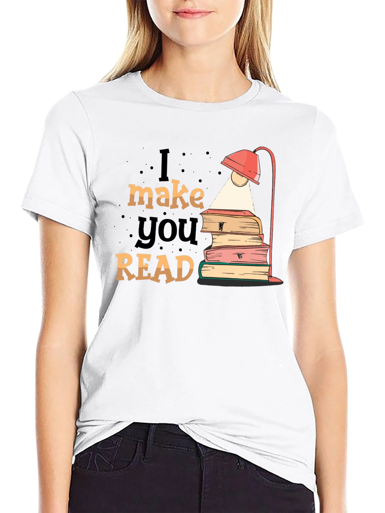 I Make You Read T-Shirt Black Graphic Tee