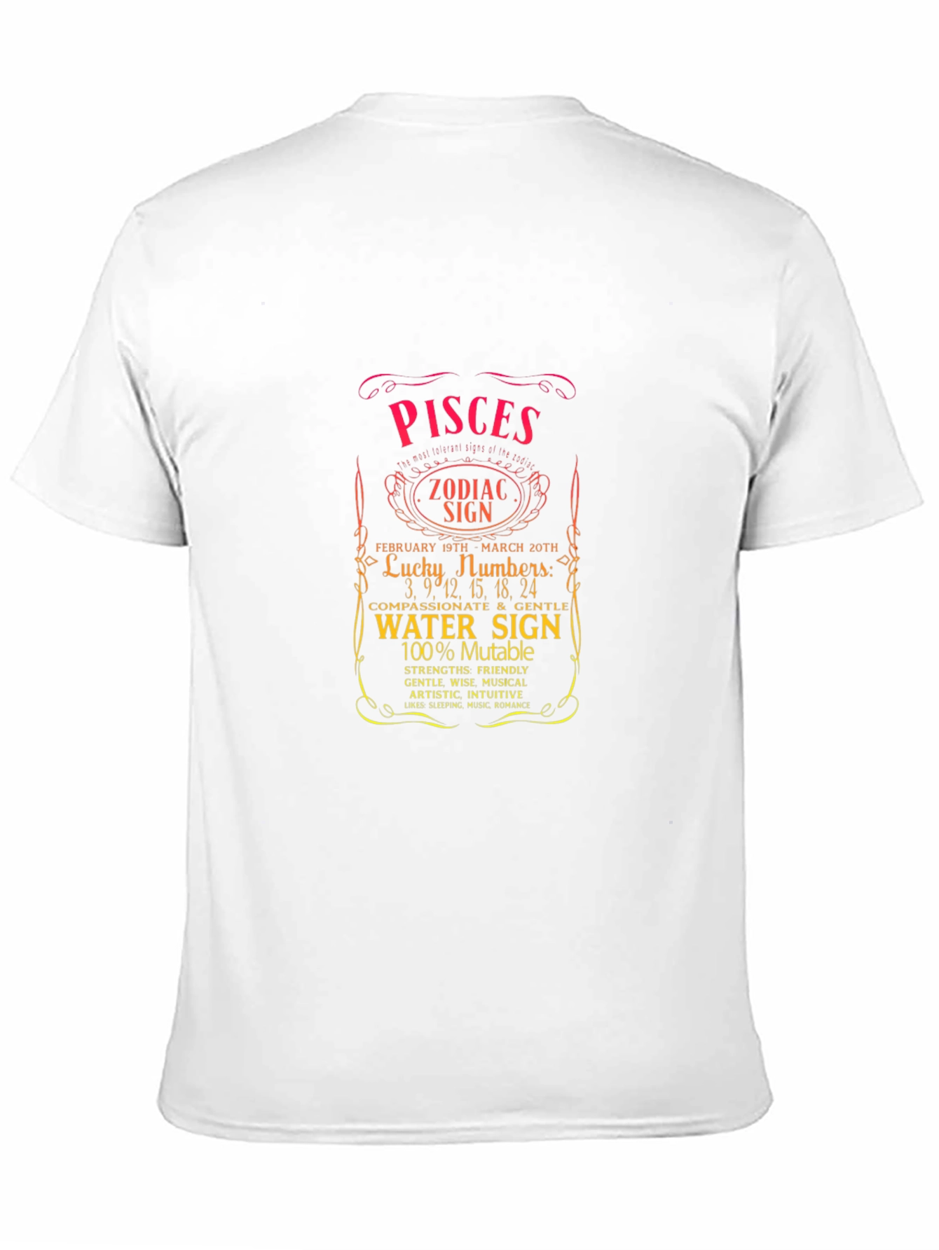 Pisces Zodiac Sign Graphic T-Shirt