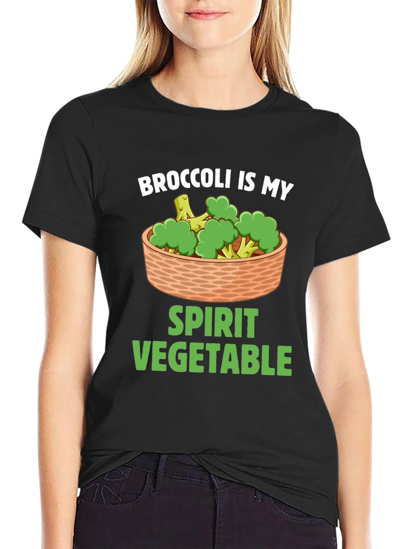 Broccoli Is My Spirit Vegetable Graphic T-Shirt