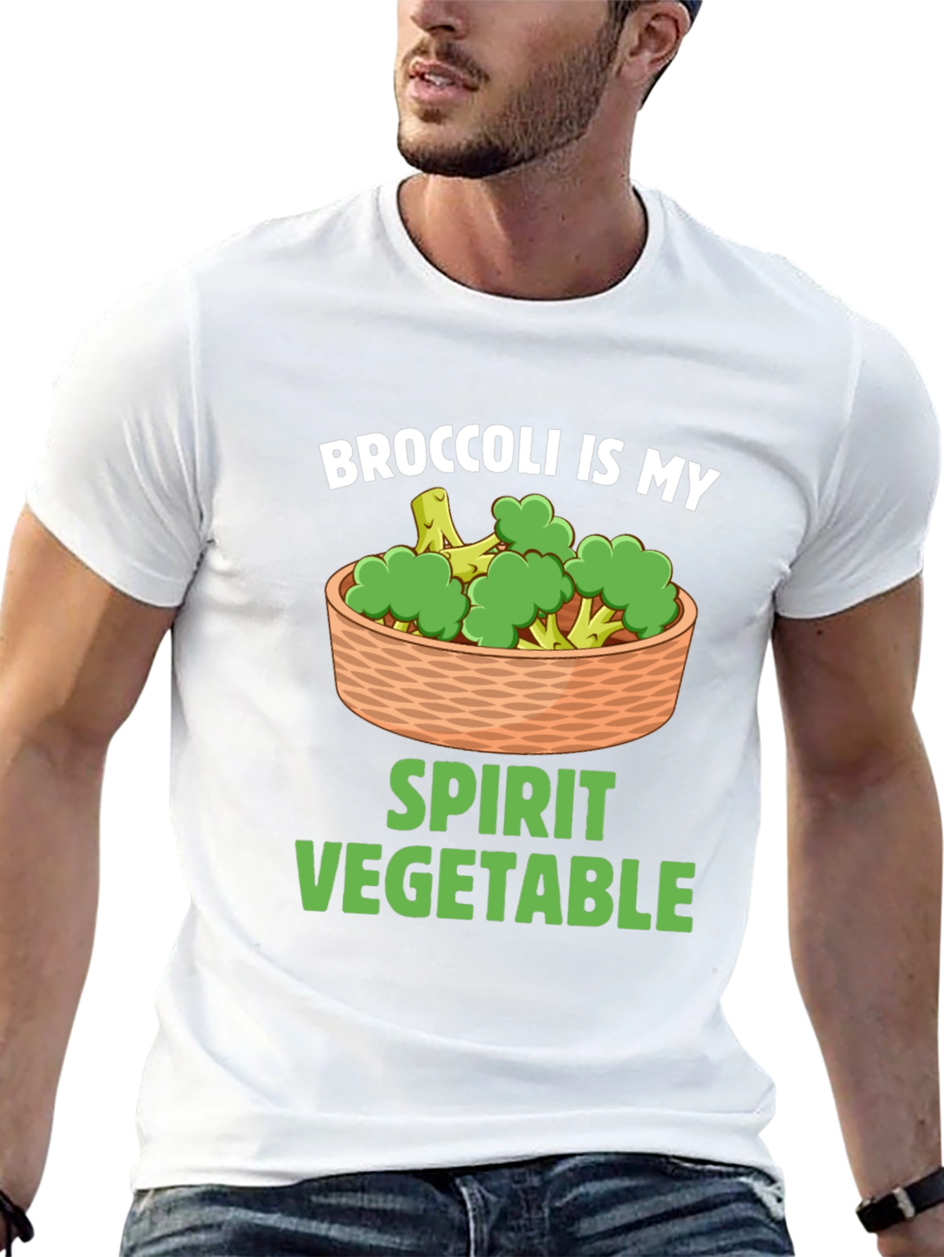 Broccoli Is My Spirit Vegetable Graphic T-Shirt