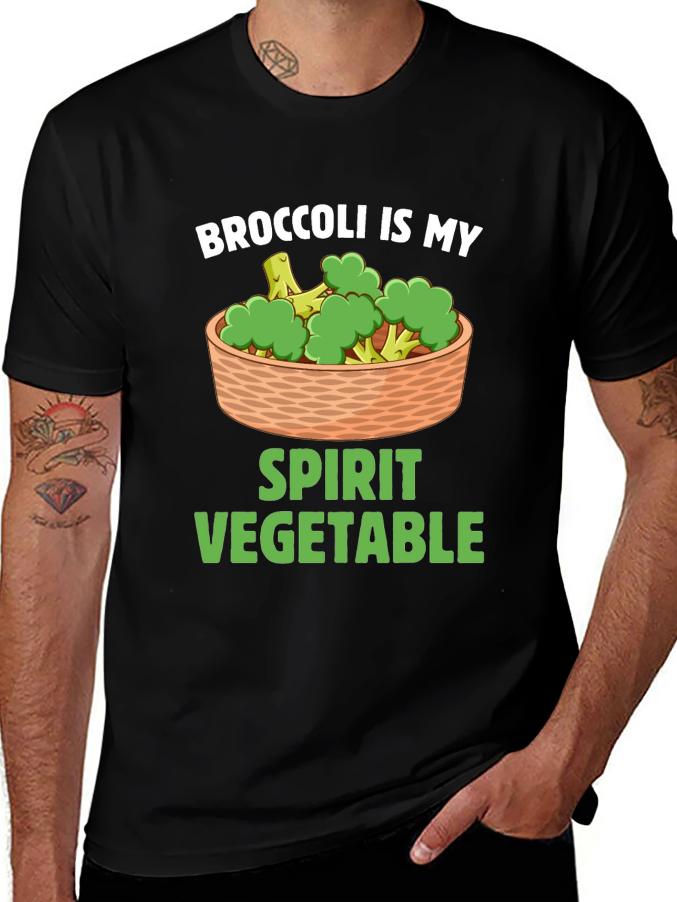 Broccoli Is My Spirit Vegetable Graphic T-Shirt