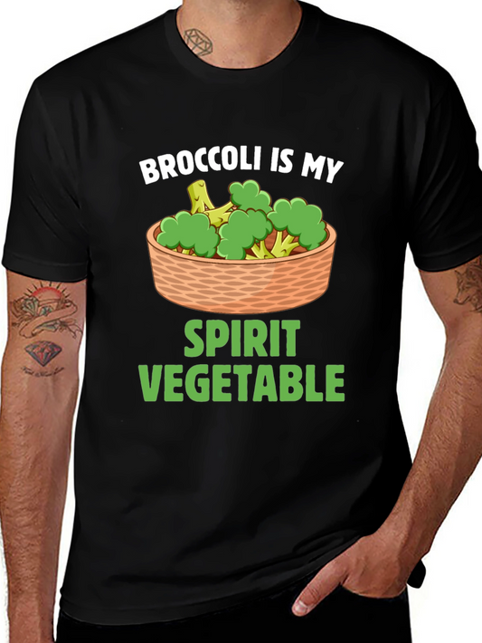 Broccoli Is My Spirit Vegetable Graphic T-Shirt