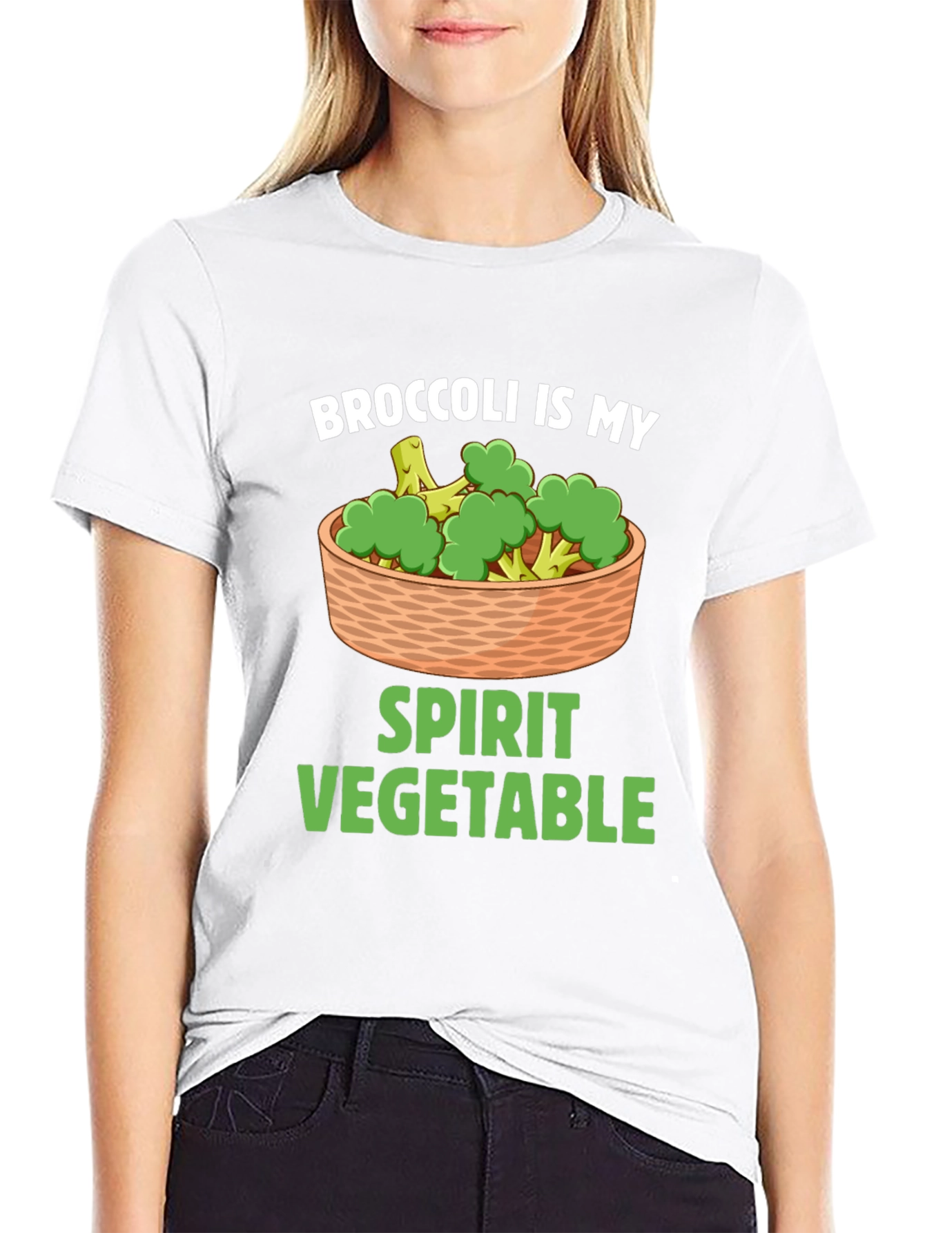 Broccoli Is My Spirit Vegetable Graphic T-Shirt
