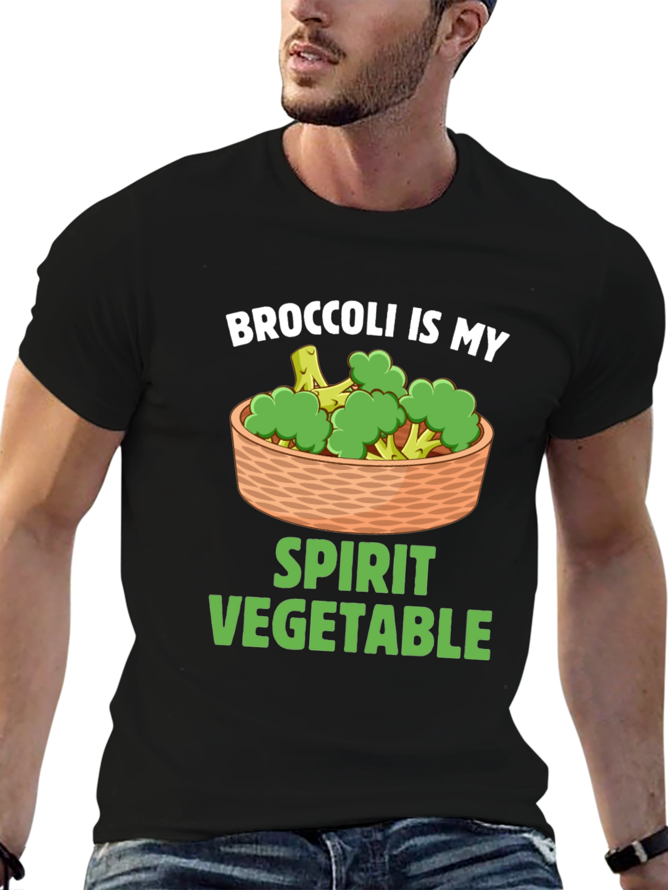 Broccoli Is My Spirit Vegetable Graphic T-Shirt