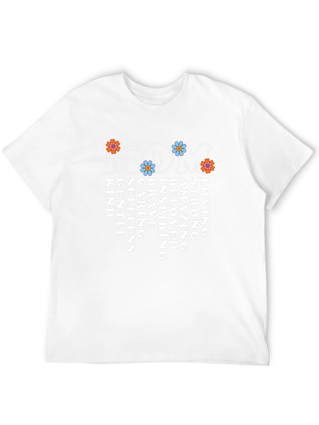 Retro Floral MOM Graphic T-Shirt