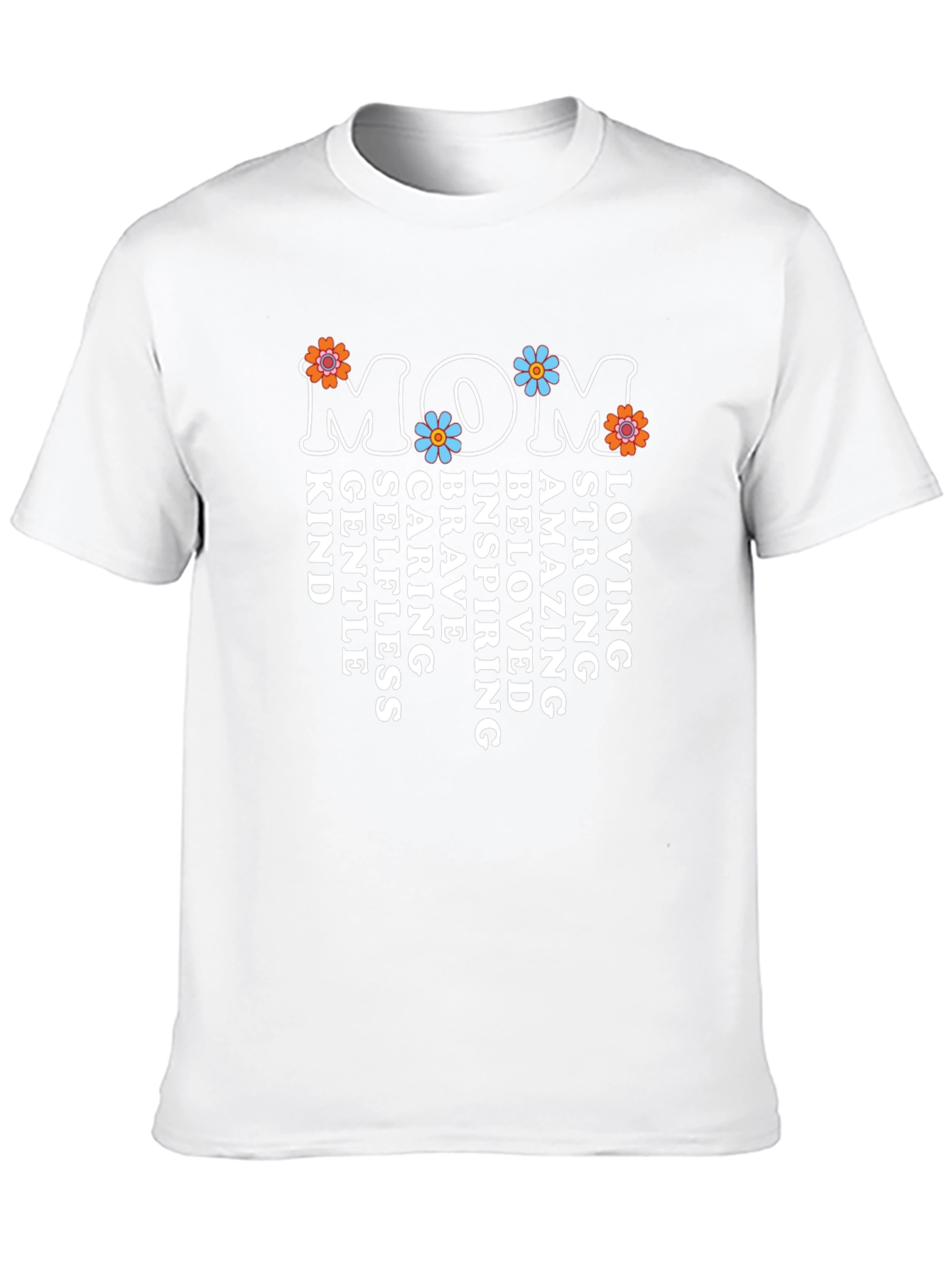 Retro Floral MOM Graphic T-Shirt