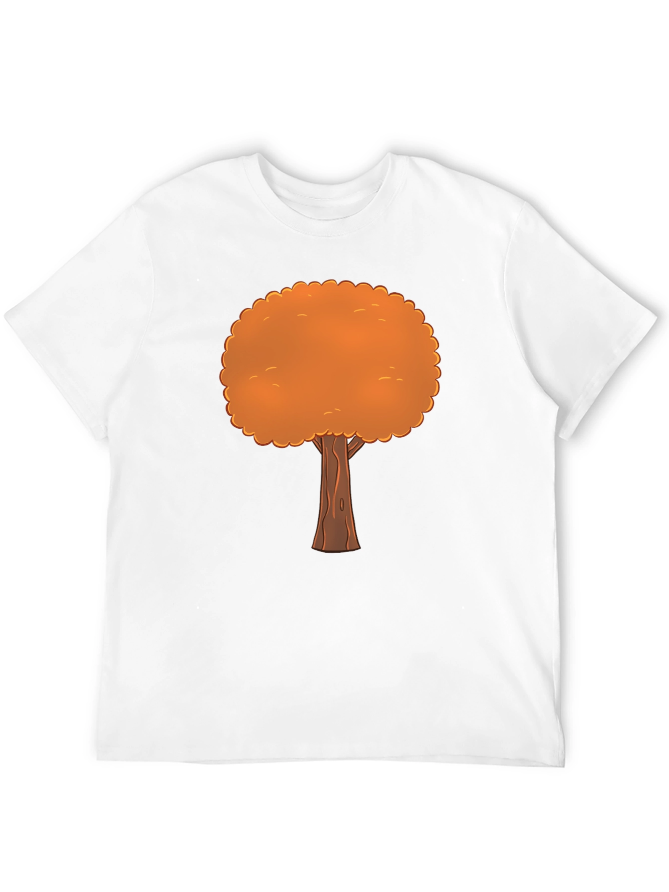 Fall Tree Graphic Tee - Black Cotton T-Shirt