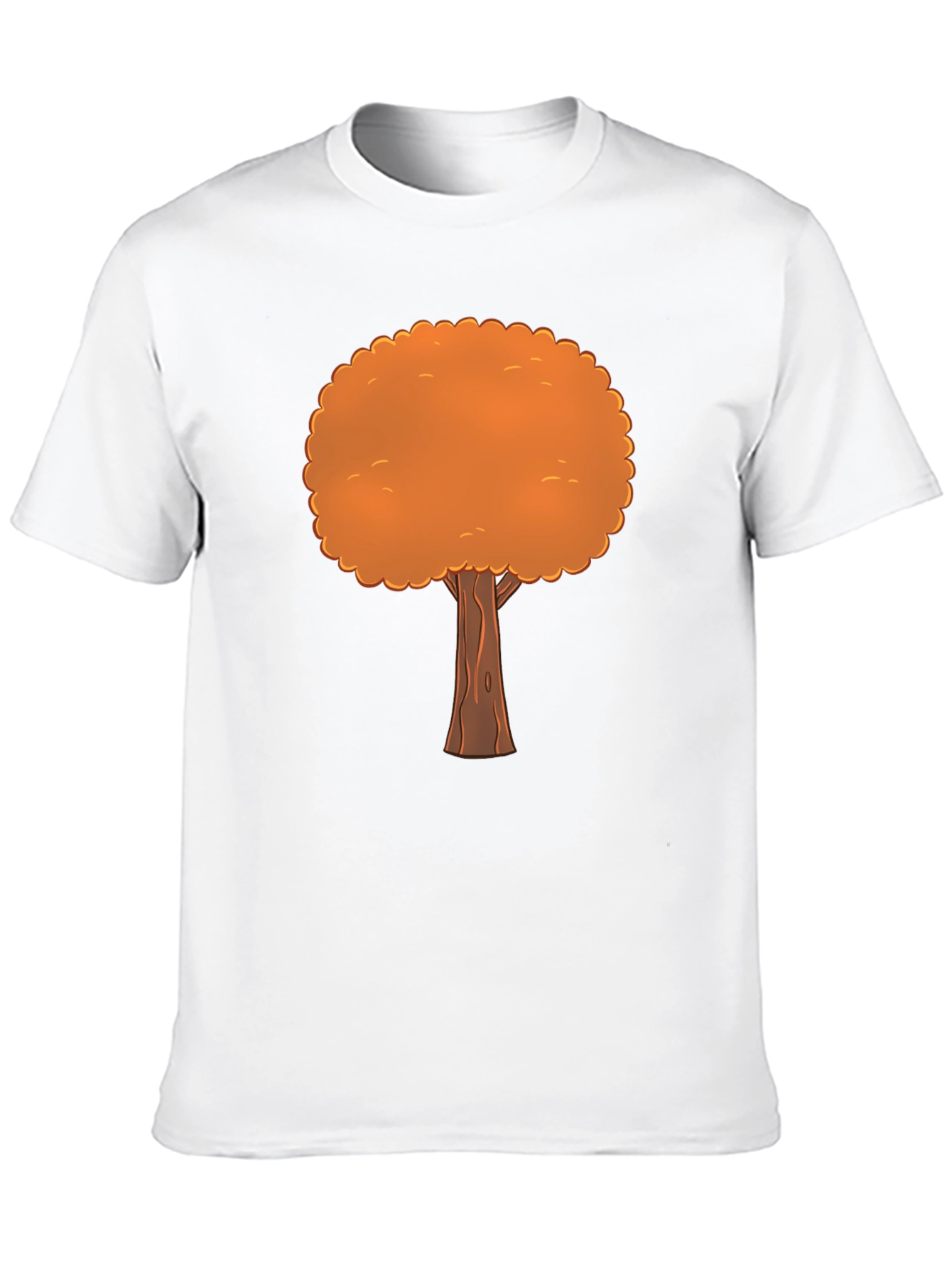 Fall Tree Graphic Tee - Black Cotton T-Shirt
