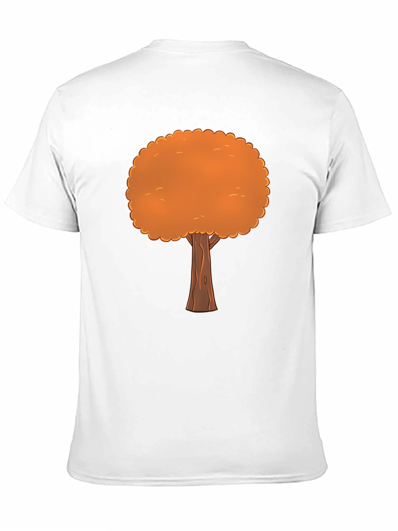 Fall Tree Graphic Tee - Black Cotton T-Shirt