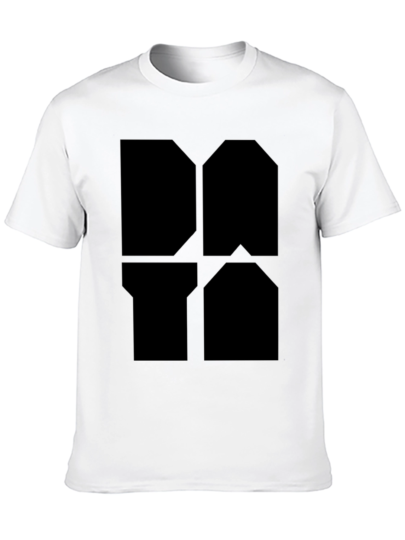 Geometric Black Graphic Tee - Modern Style