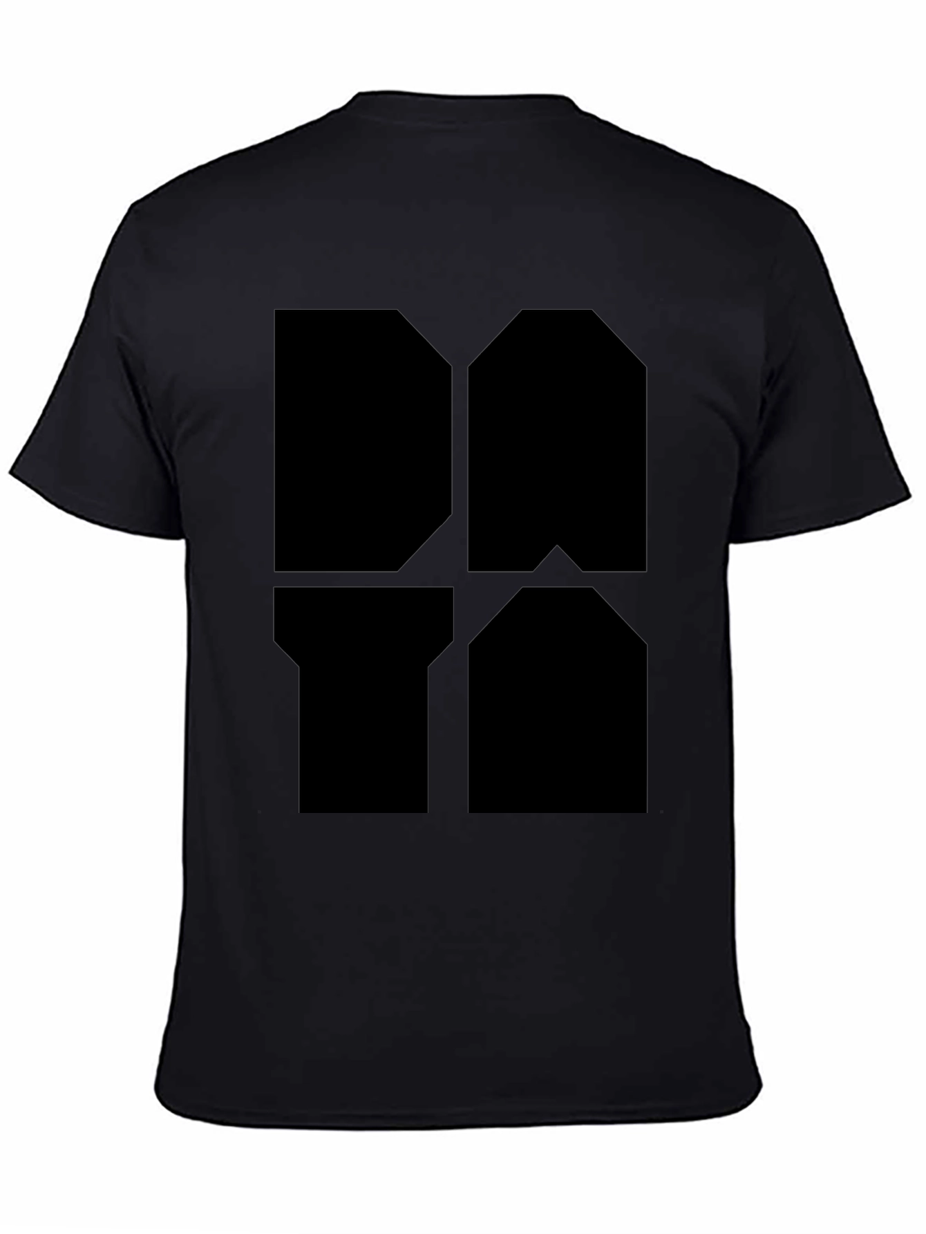 Geometric Black Graphic Tee - Modern Style