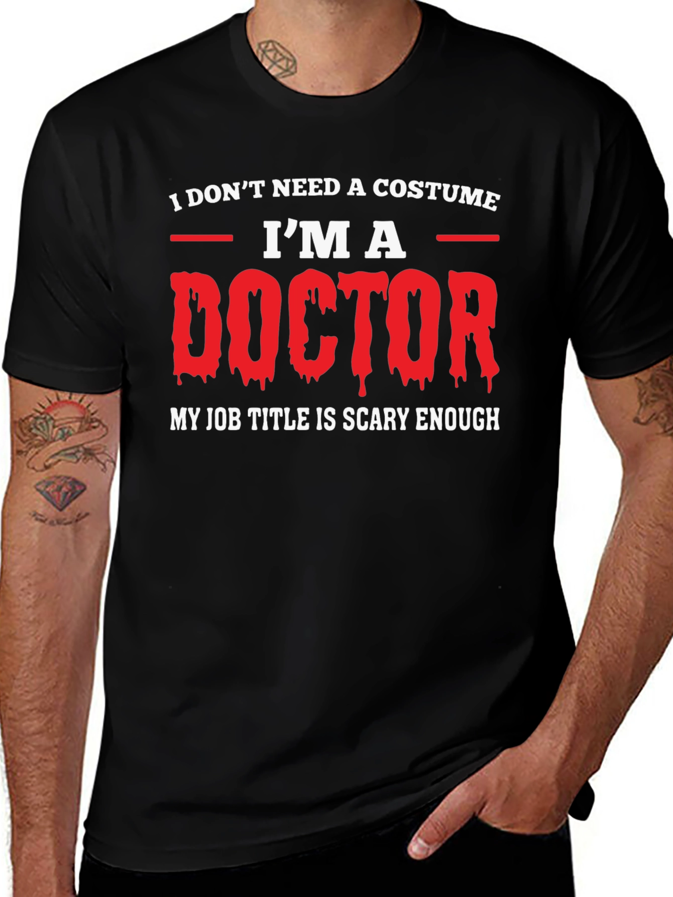 Funny Doctor Halloween T-Shirt - Scary Job Title