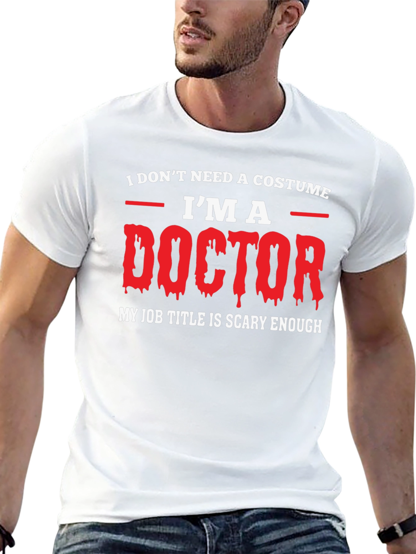 Funny Doctor Halloween T-Shirt - Scary Job Title