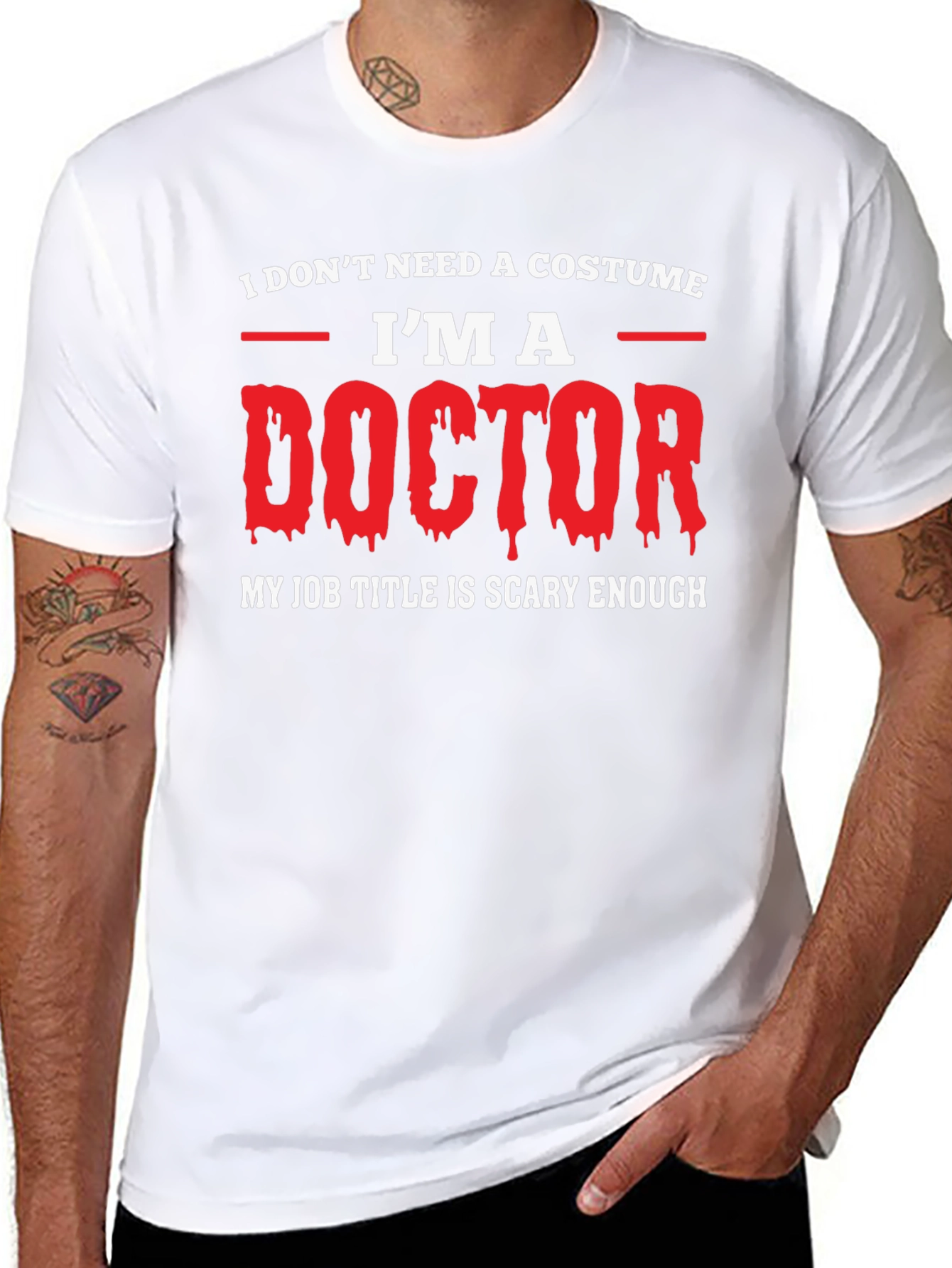 Funny Doctor Halloween T-Shirt - Scary Job Title