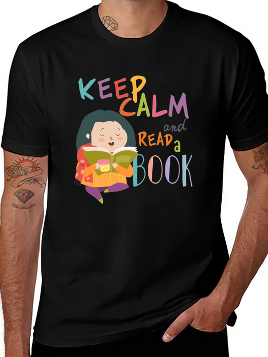 Keep Calm and Read a Book Graphic Tee