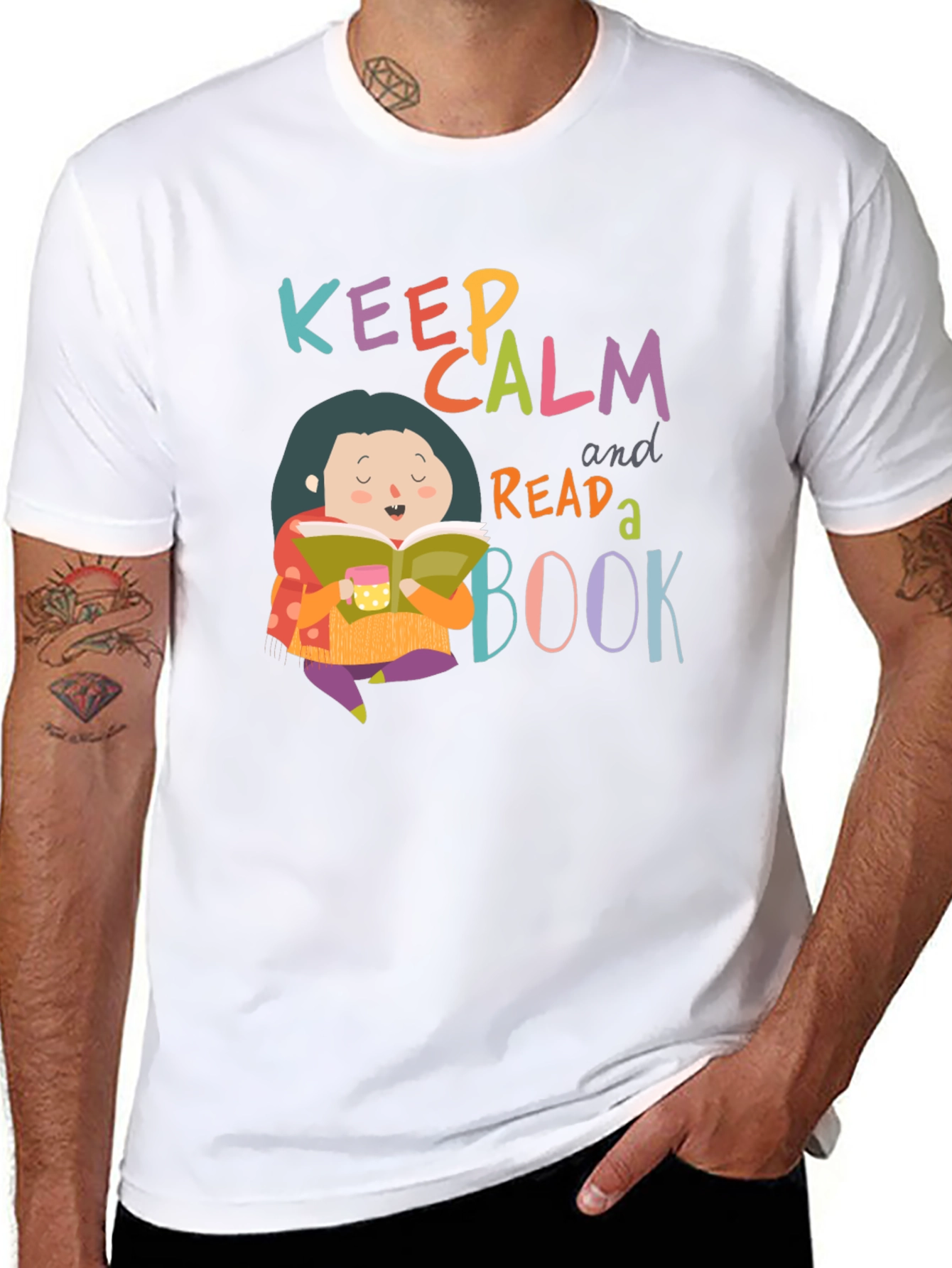 Keep Calm and Read a Book Graphic Tee