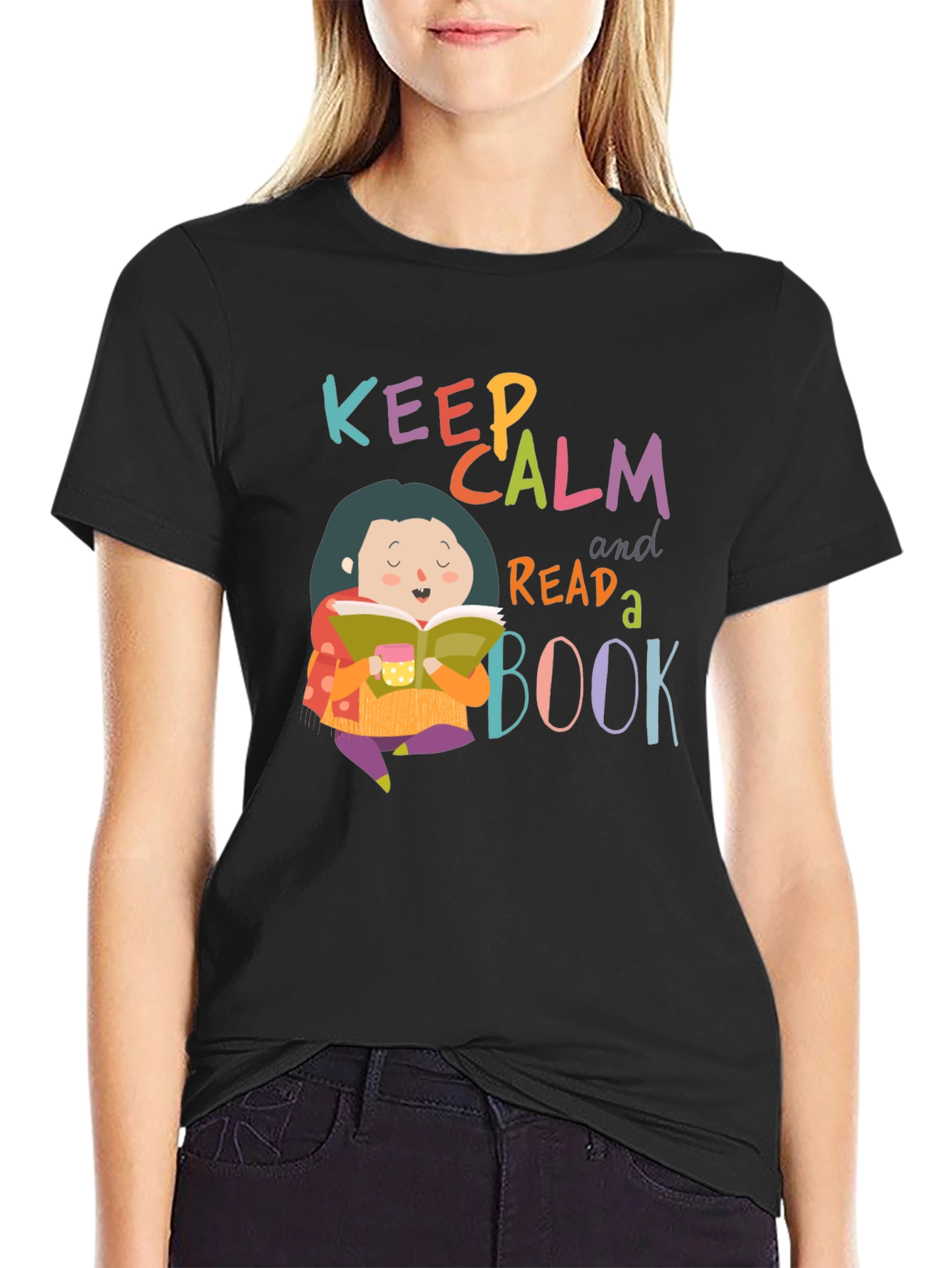 Keep Calm and Read a Book Graphic Tee