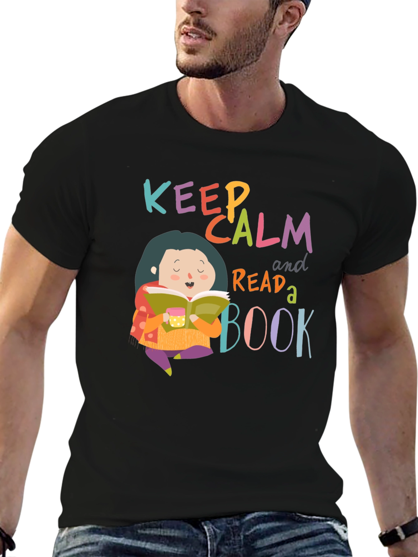 Keep Calm and Read a Book Graphic Tee