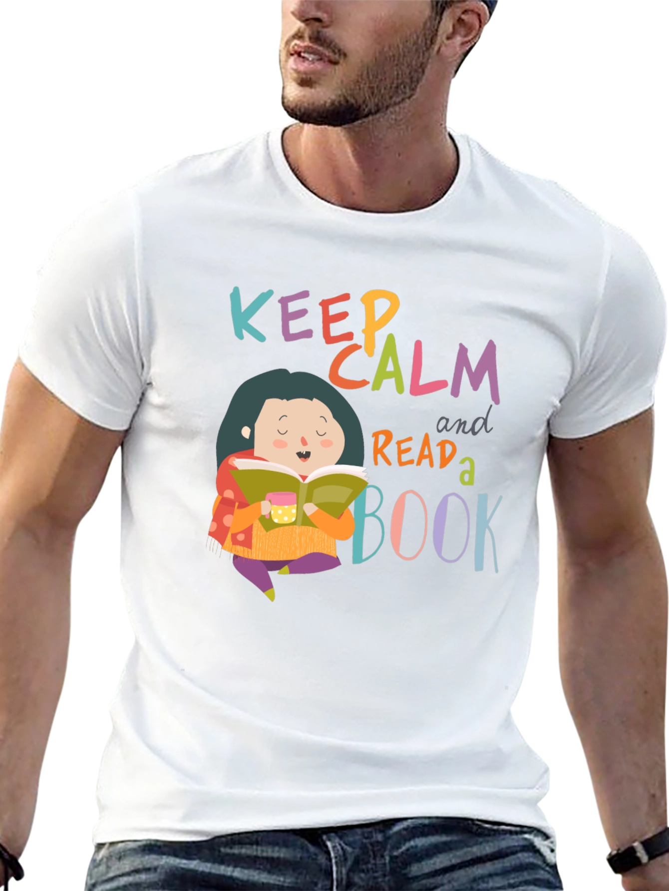 Keep Calm and Read a Book Graphic Tee
