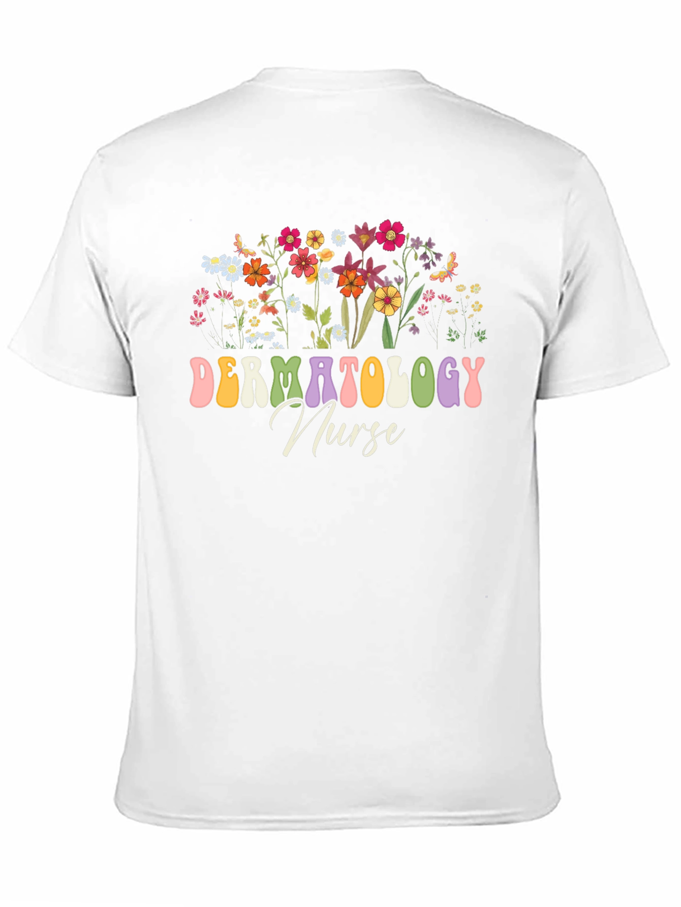 Dermatology Nurse Floral T-Shirt