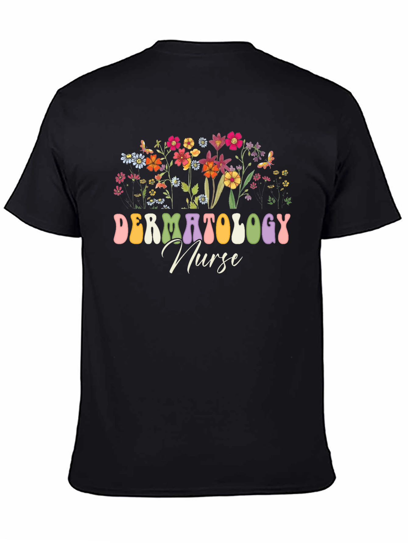 Dermatology Nurse Floral T-Shirt