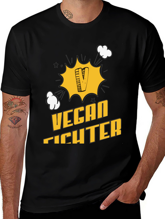 Vegan Fighter Graphic T-Shirt