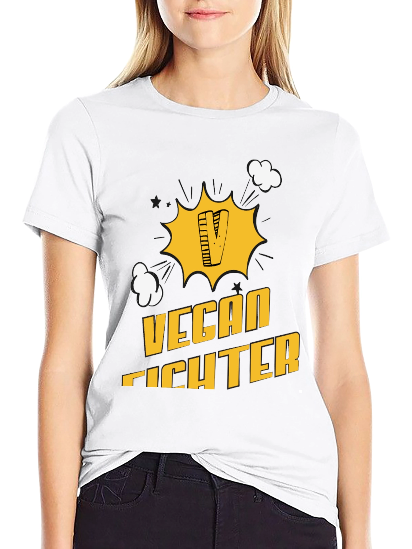 Vegan Fighter Graphic T-Shirt