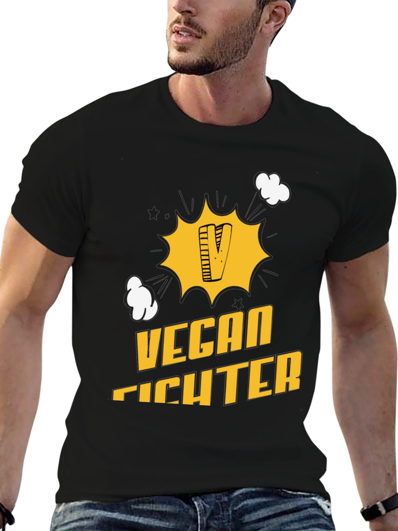 Vegan Fighter Graphic T-Shirt