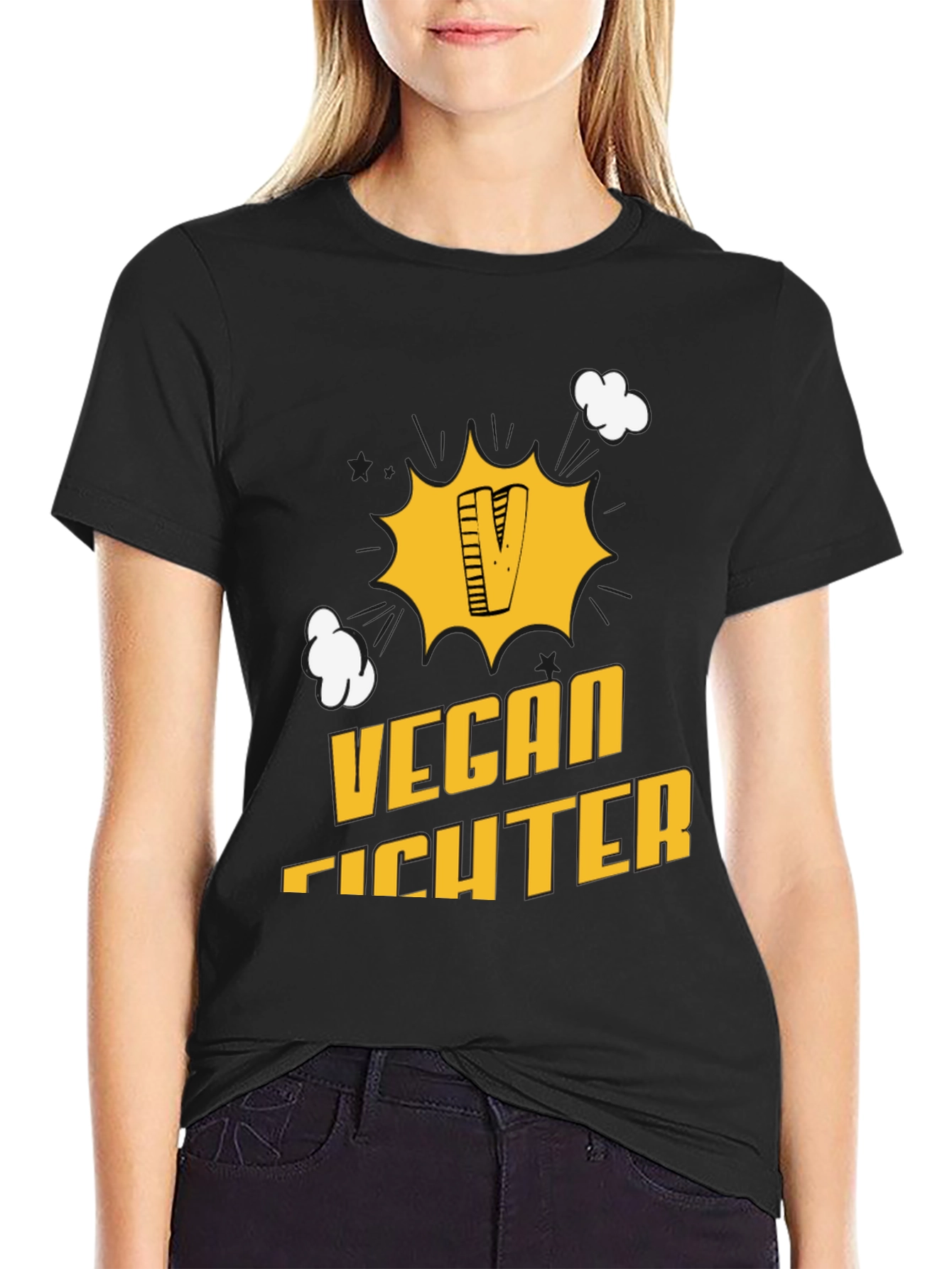 Vegan Fighter Graphic T-Shirt