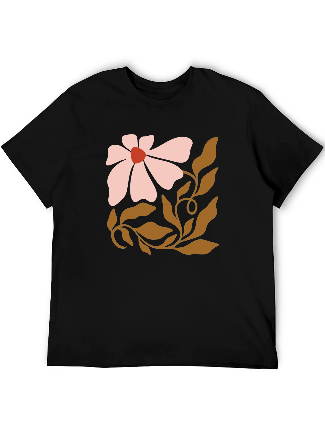 Boho Flower Graphic Tee - Casual Comfort