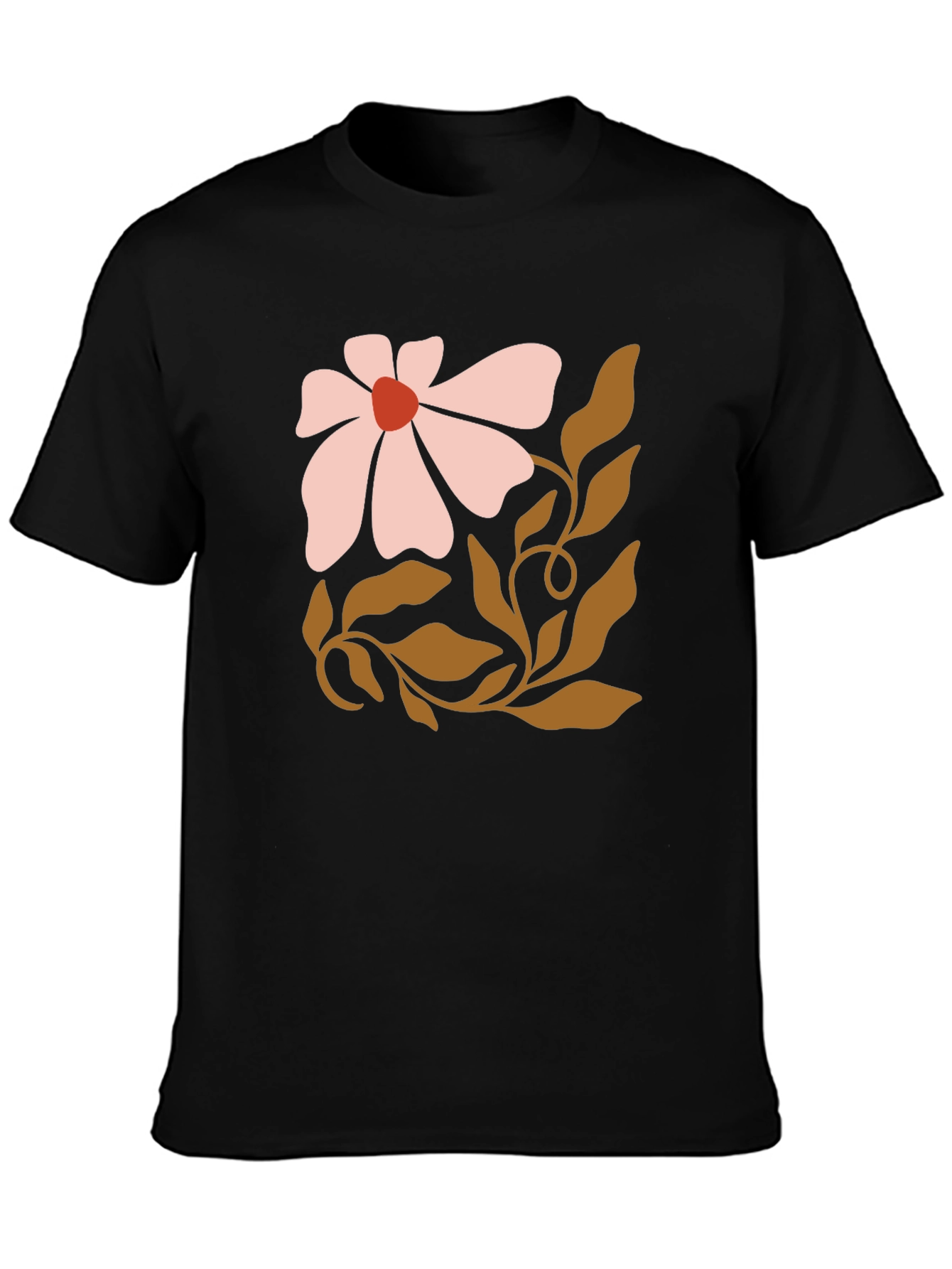 Boho Flower Graphic Tee - Casual Comfort