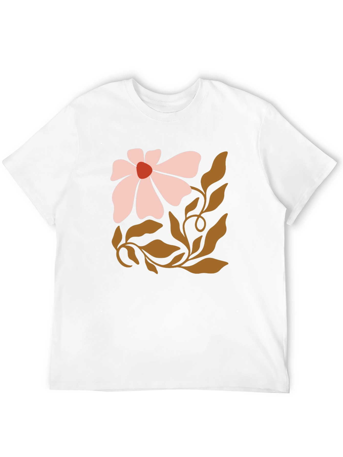 Boho Flower Graphic Tee - Casual Comfort