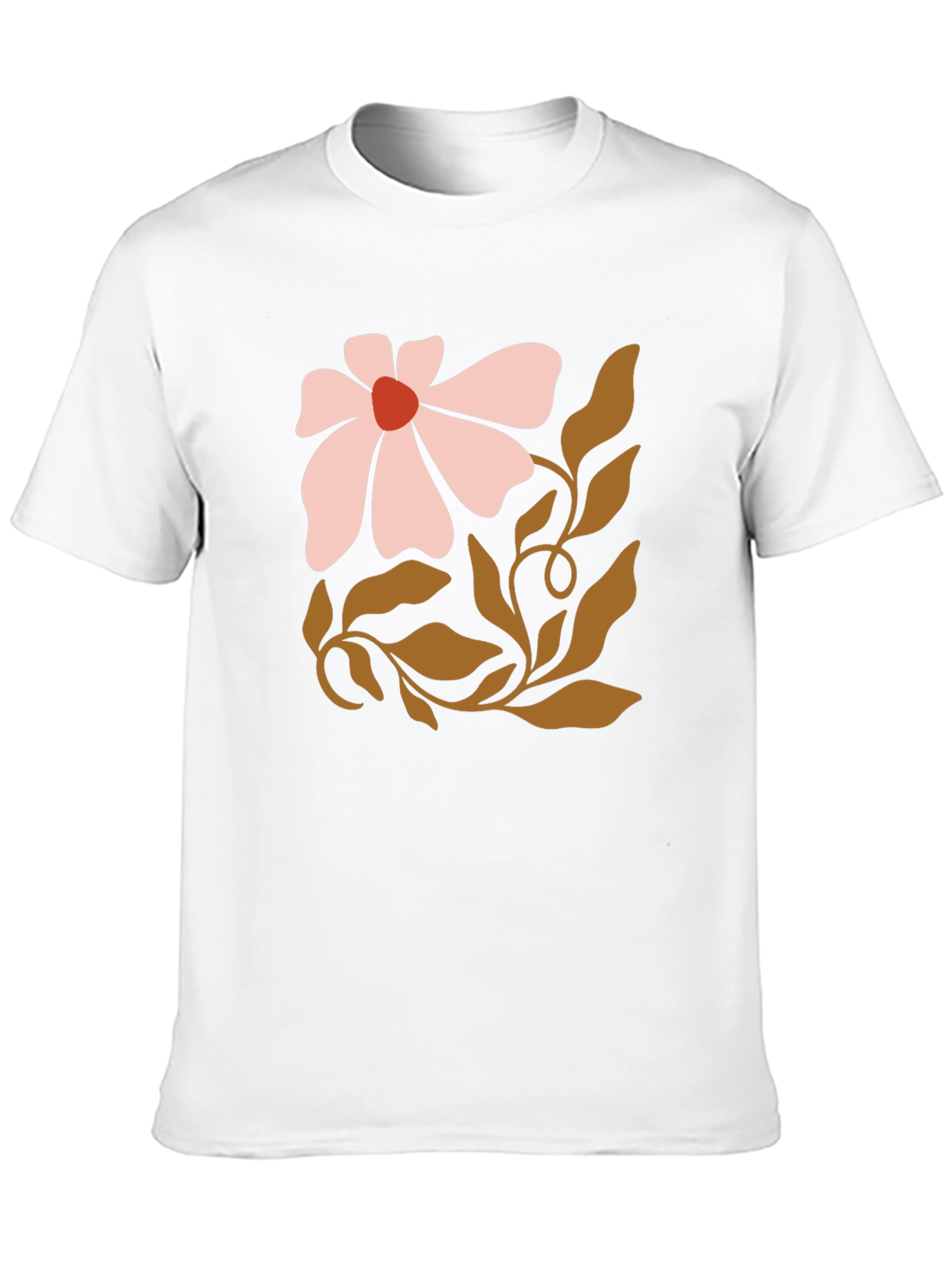 Boho Flower Graphic Tee - Casual Comfort