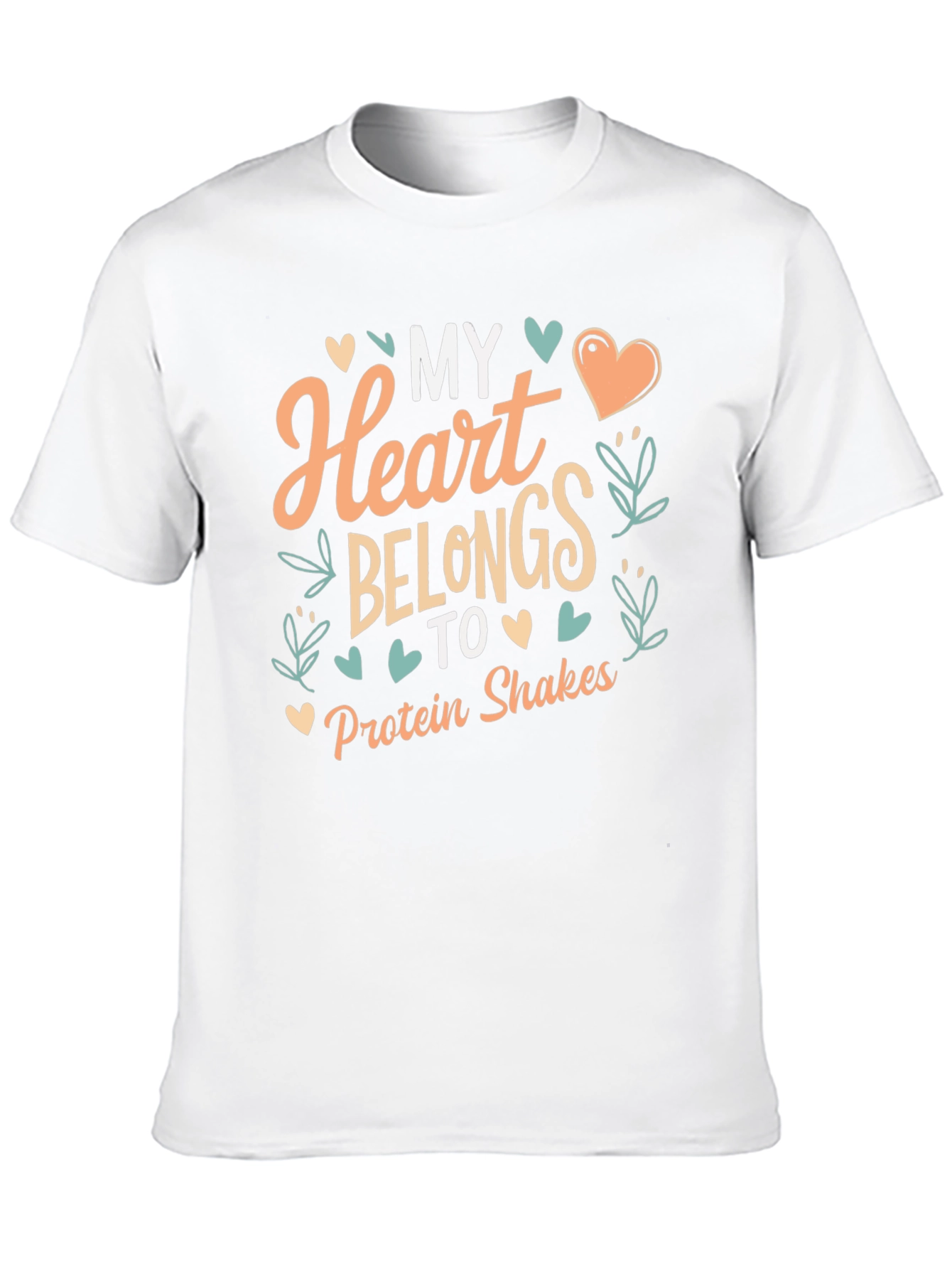 My Heart Belongs to Protein Shakes Graphic Tee