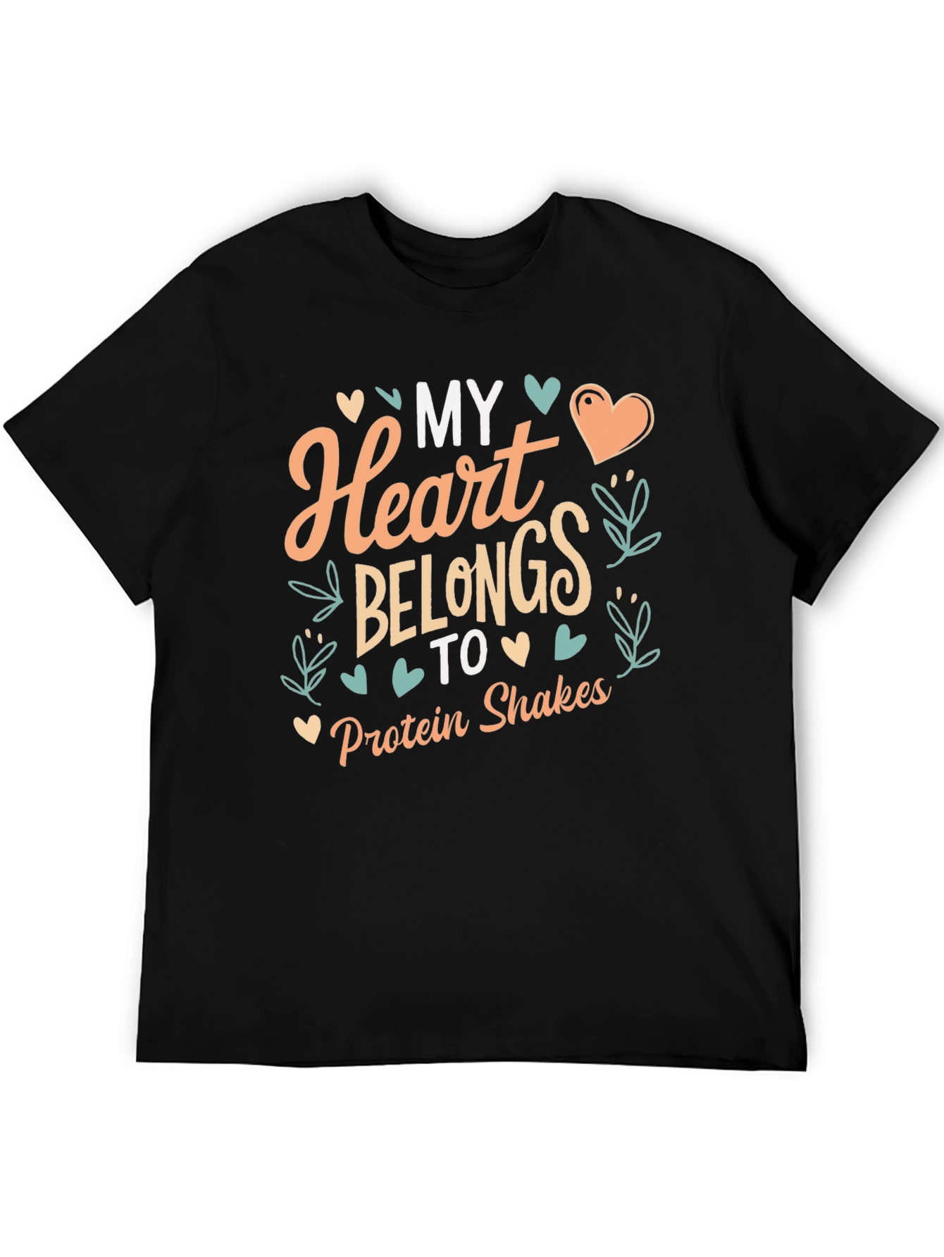 My Heart Belongs to Protein Shakes Graphic Tee