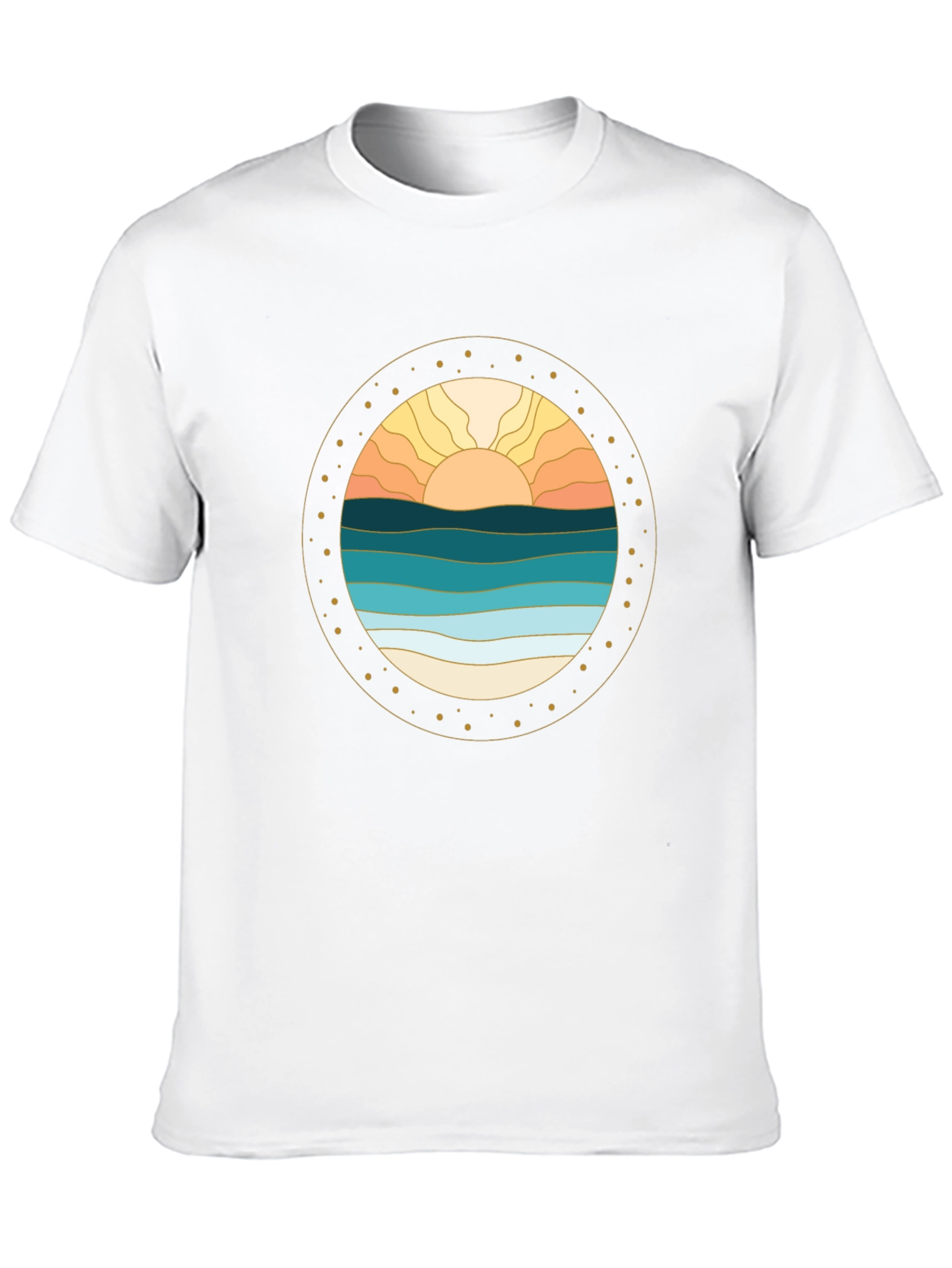 Sunset Ocean Graphic Tee - Stylish Comfort