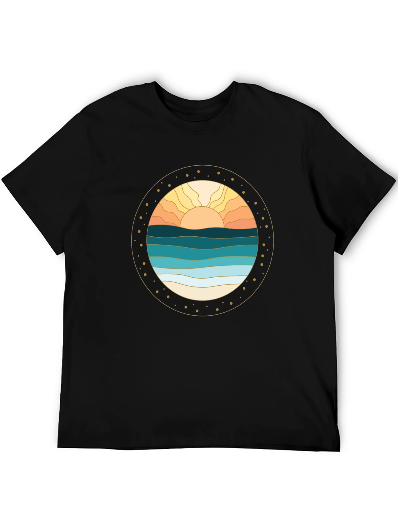 Sunset Ocean Graphic Tee - Stylish Comfort