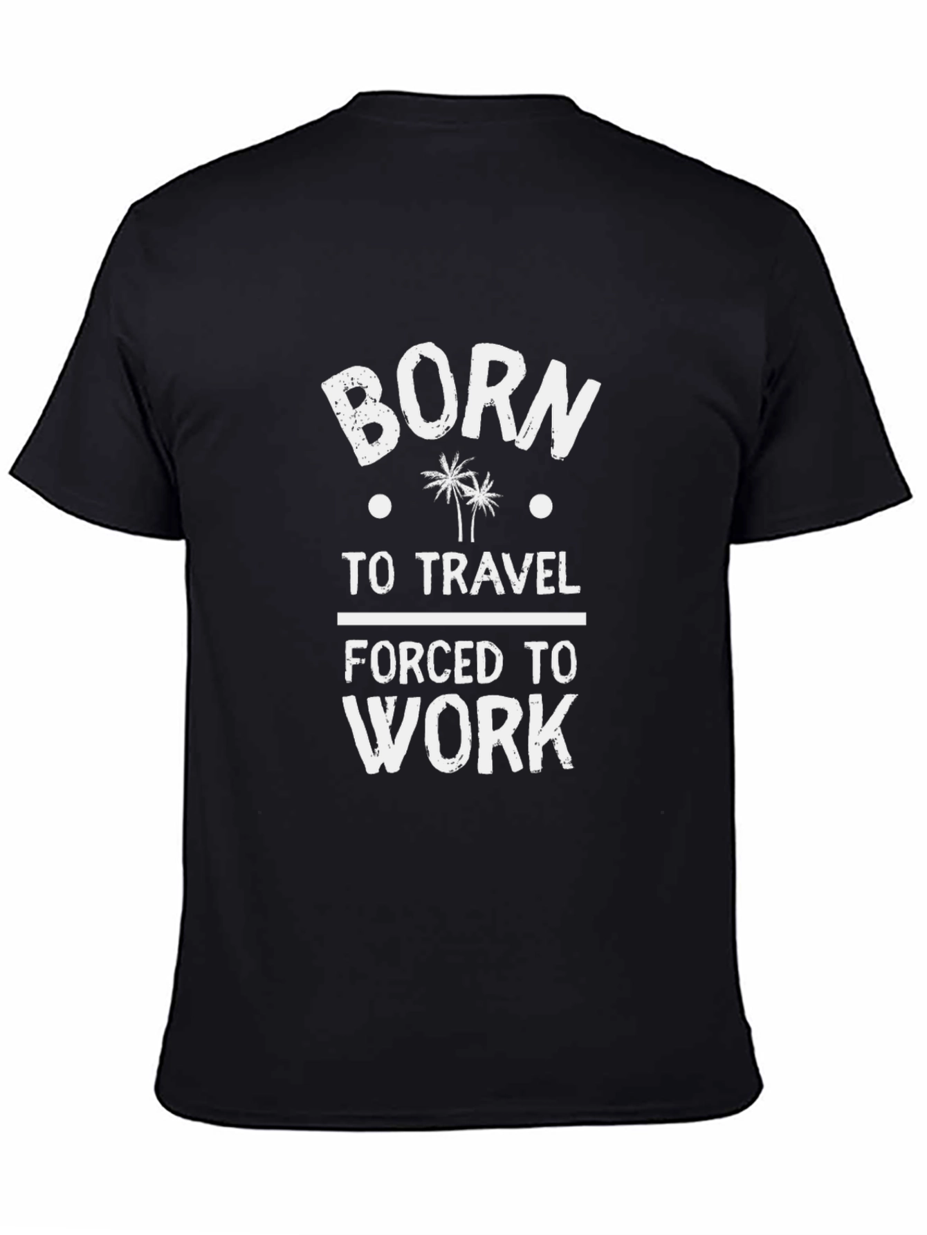 Born to Travel T-Shirt - Black Cotton Tee