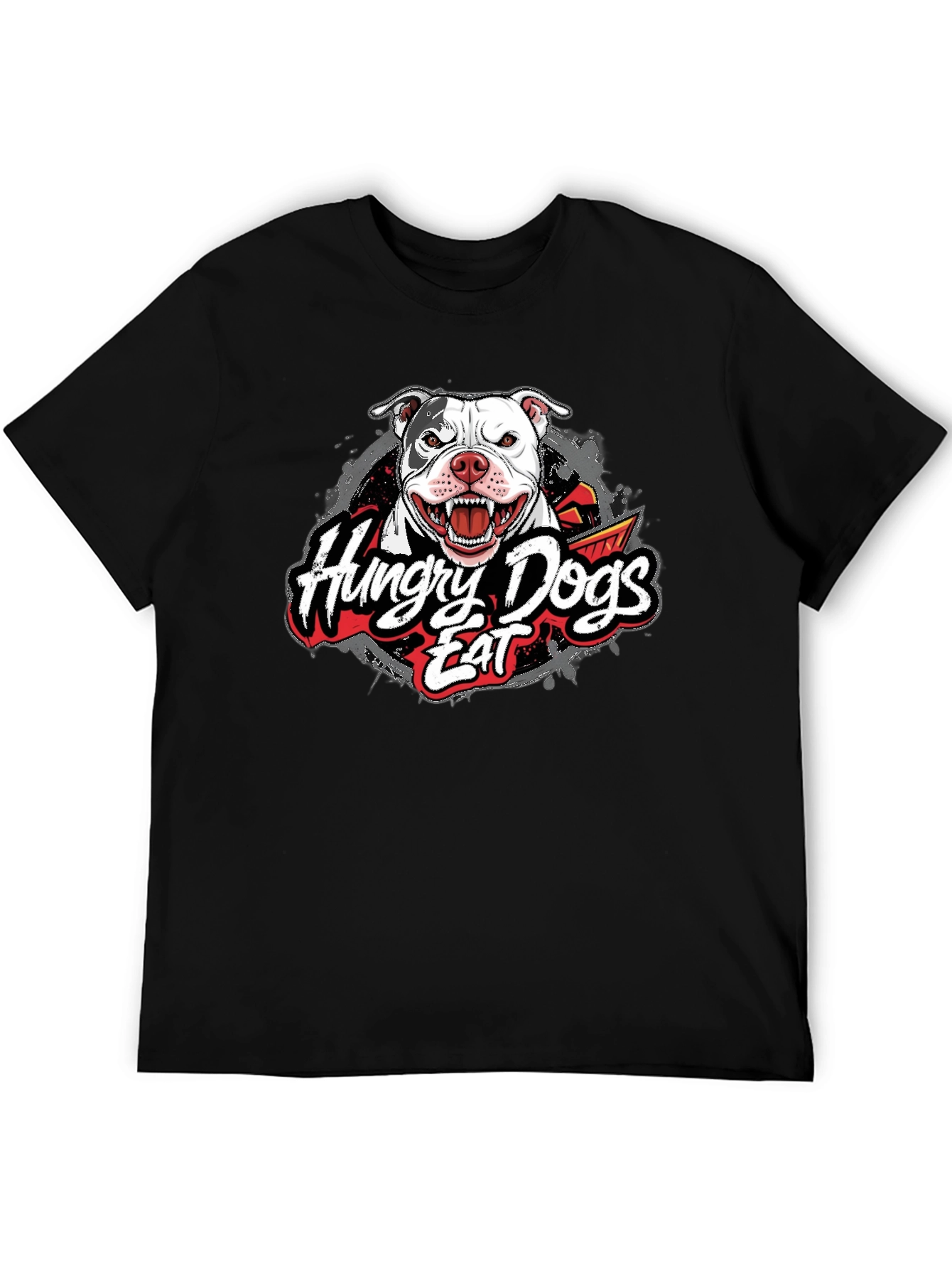 Hungry Dogs Eat Graphic Print Tee