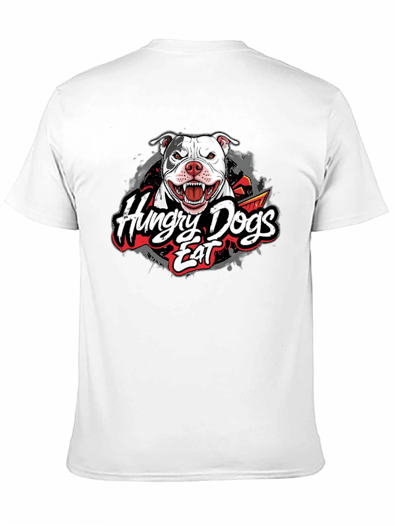 Hungry Dogs Eat Graphic Print Tee