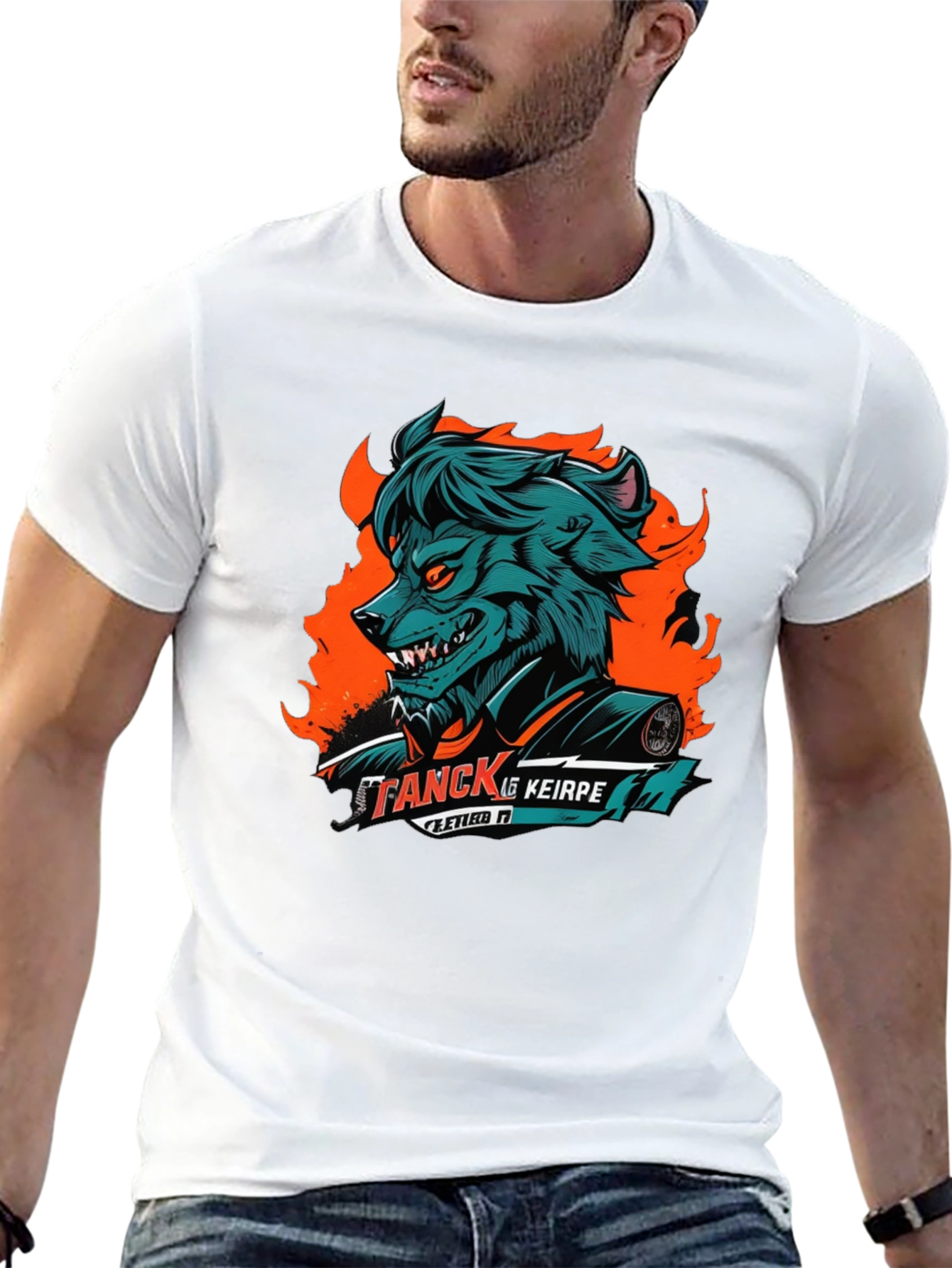 Wolf Graphic Black T-Shirt