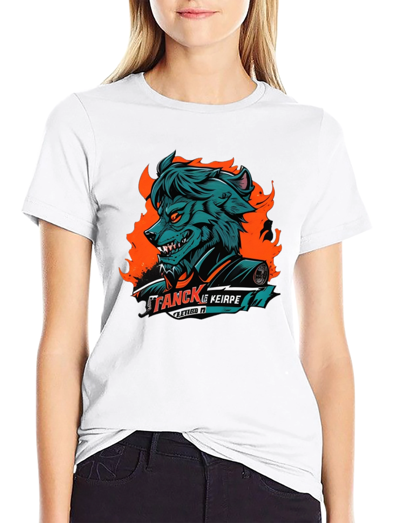 Wolf Graphic Black T-Shirt