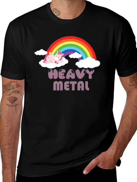 Heavy Metal Unicorn T-Shirt - Black
