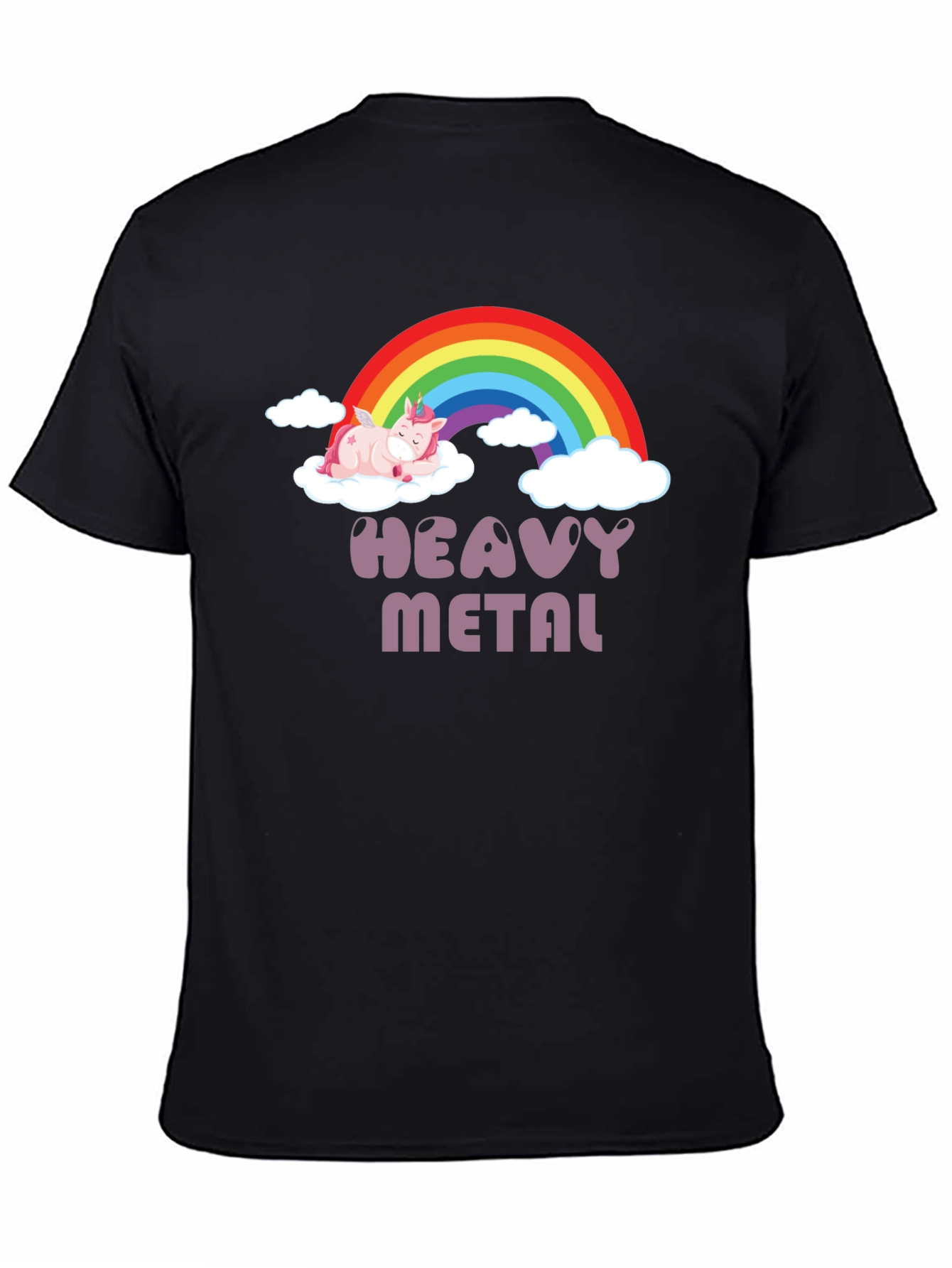 Heavy Metal Unicorn T-Shirt - Black