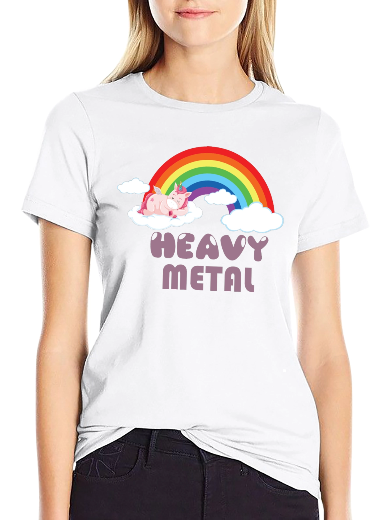 Heavy Metal Unicorn T-Shirt - Black
