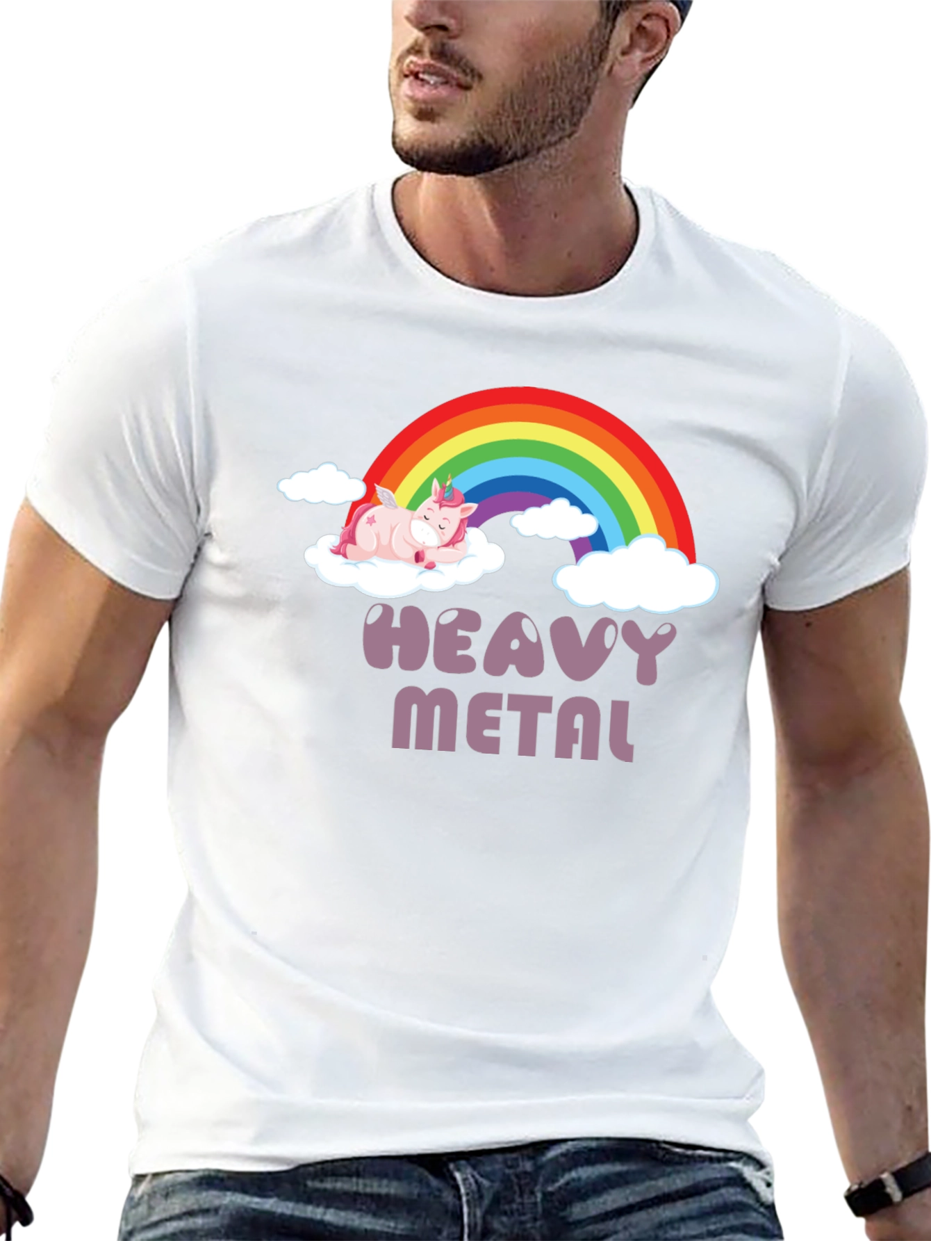 Heavy Metal Unicorn T-Shirt - Black
