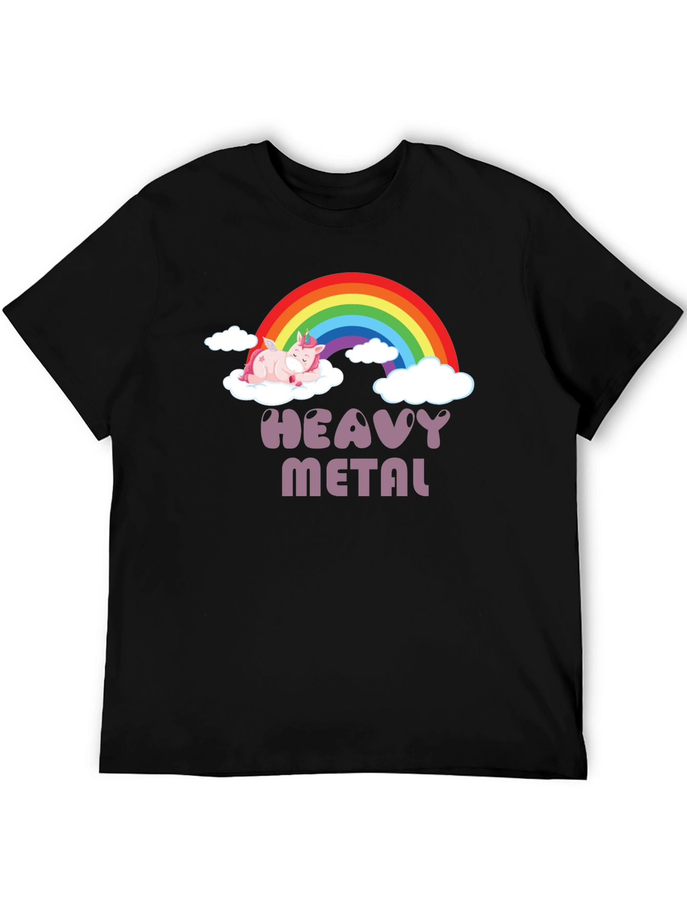 Heavy Metal Unicorn T-Shirt - Black