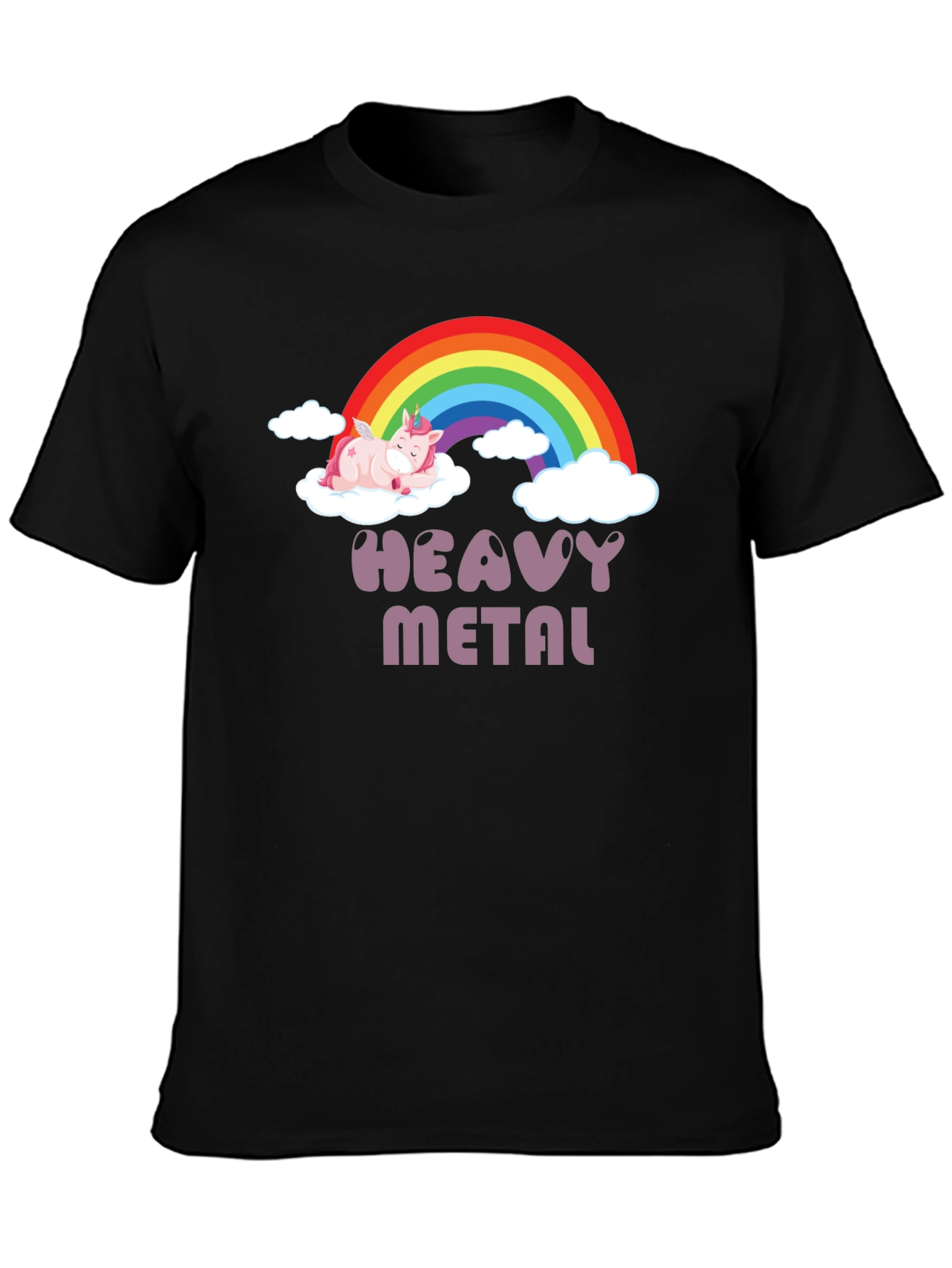 Heavy Metal Unicorn T-Shirt - Black